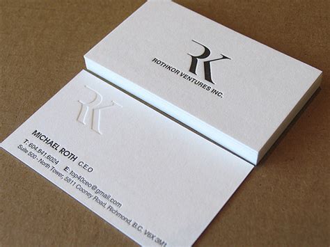 letterpress business cards order online